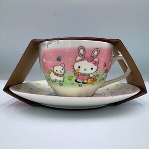 Hello Kitty Easter Tea Cup and Saucer Set